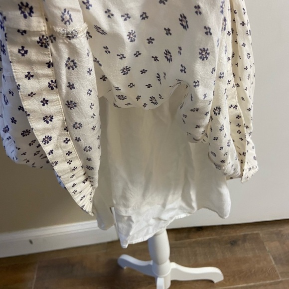 Free people Daria dress mini floral beige sleeveless casual Medium - Picture 9 of 13